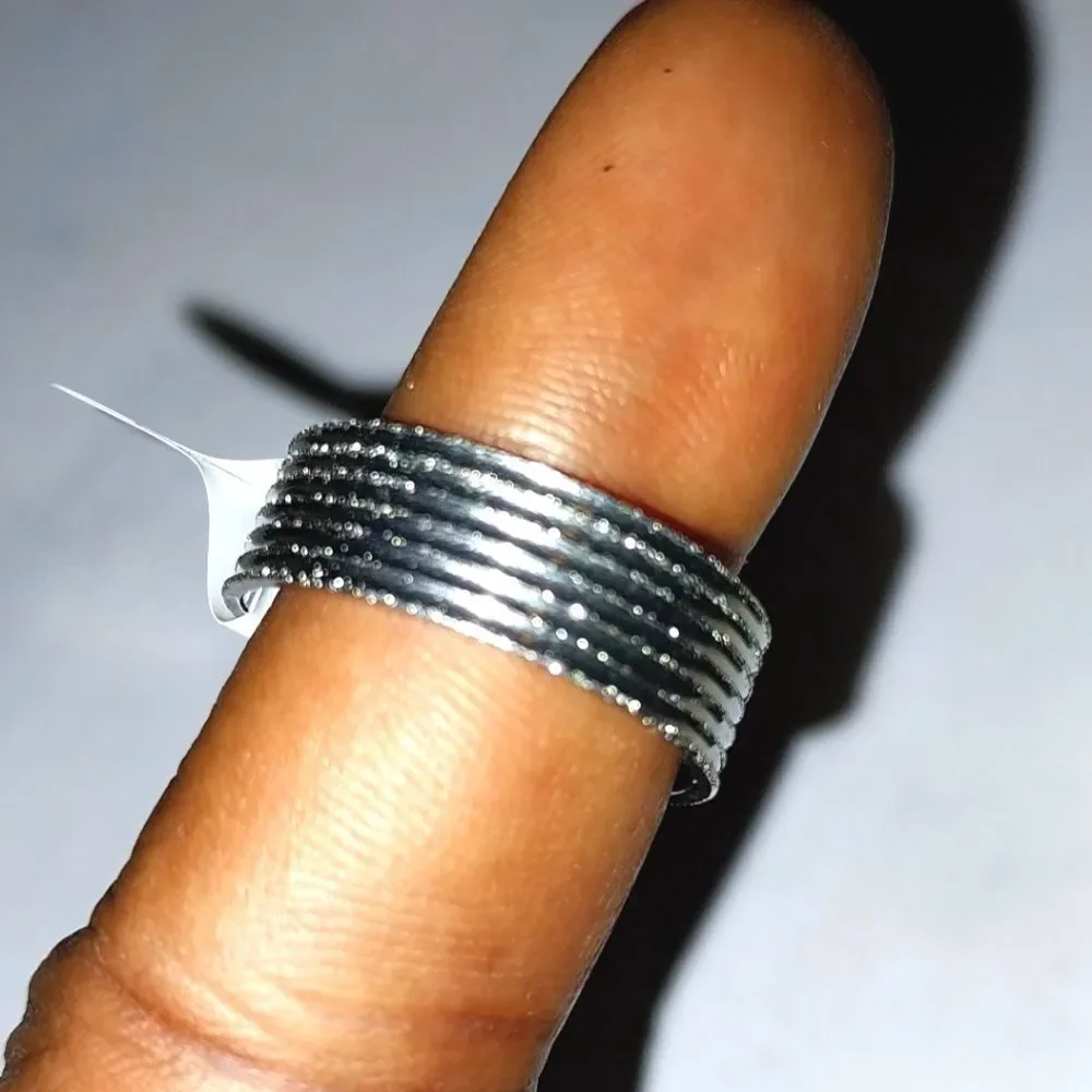 Stainless steel wide band hypoallergenic nickel free Men's ring sz 10